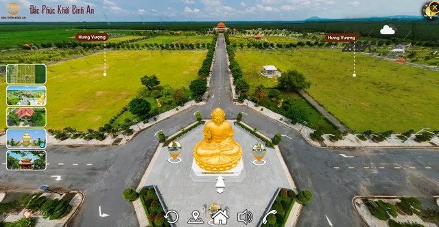 Tổng quan dự án Hoa Viên Bình An được tái hiện bởi công nghệ thực tế ảo - VR 360.