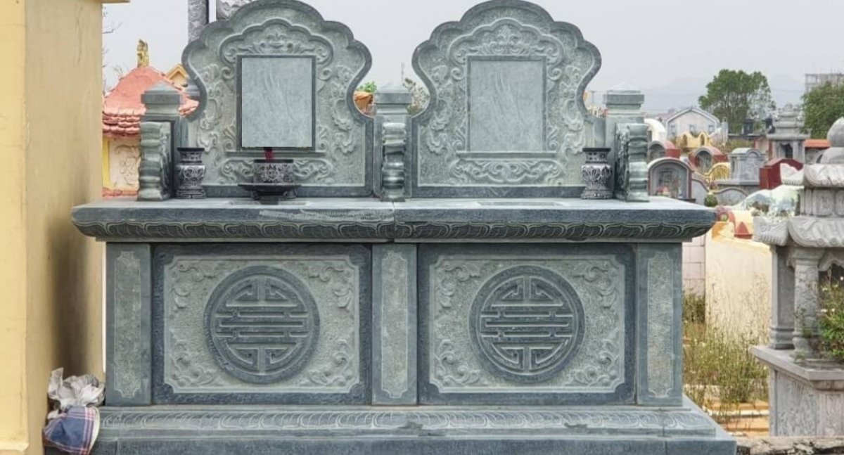 Vì sao nên chọn mộ đá đôi đá xanh rêu Thanh Hóa?