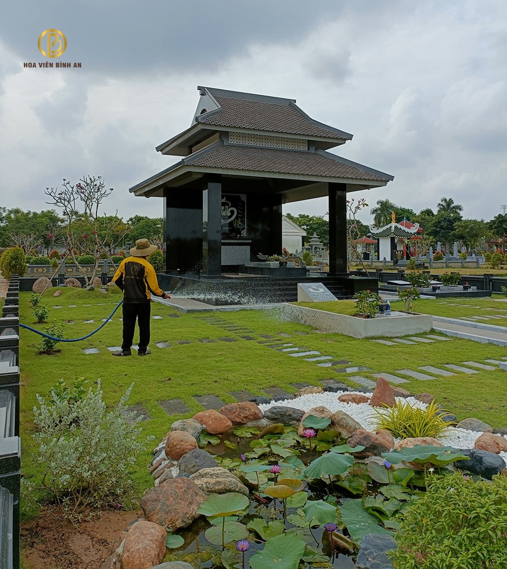 Dịch vụ chăm sóc mộ phần tại Hoa Viên Bình An 
