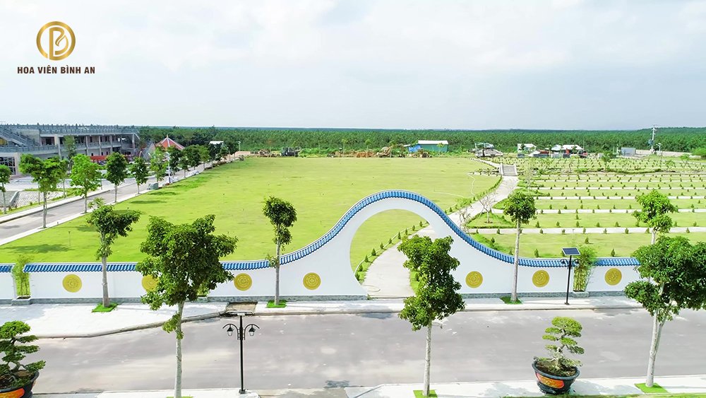 Hoa Viên Bình An với quy hoạch rộng, đất có phong thuỷ tốt 