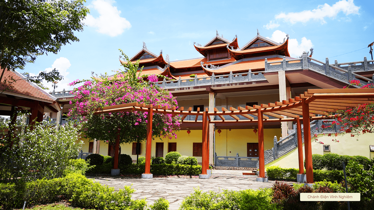 Chánh điện Vĩnh Nghiêm – một công trình tâm linh trọng điểm tại Hoa viên Bình An